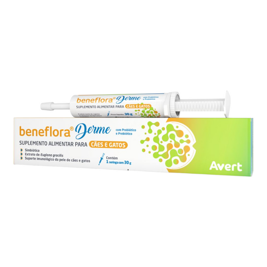 Beneflora Derme – Suplemento para Suporte Imunológico da Pele de Cães e Gatos 30g